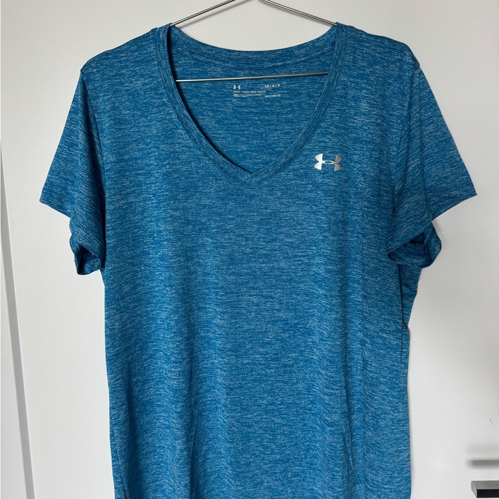 Under Armour Blue V-Neck Women's Top